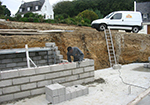 Réalisation des fondations à Belleville-sur-Loire